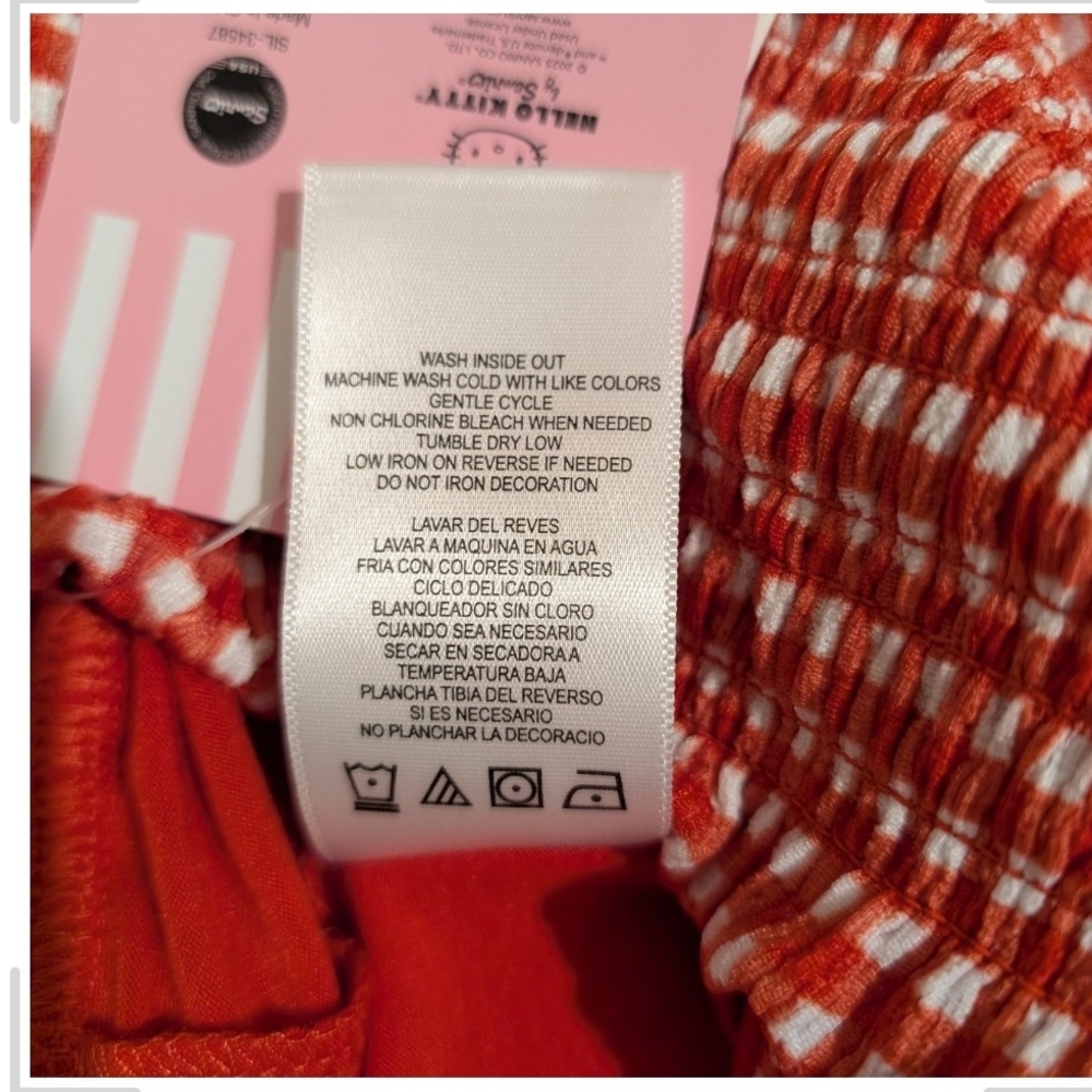 Hello Kitty Red Checkered Skirt - Picture 8 of 9
